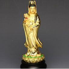 Статуэтка мать - богиня Куань-инь с младенцем 